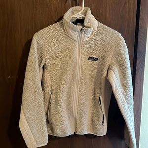 Patagonia cream Synchilla jacket